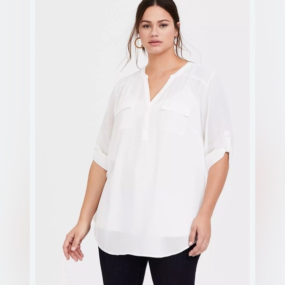 Torrid  Short Sleeve Blouse - Picture 1 of 13